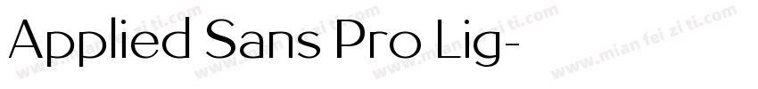 Applied Sans Pro Lig字体转换